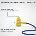 Soft Silicone Ear Plugs Hearing Protection (2 Pc Set)