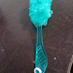 loofah with handle in blue color