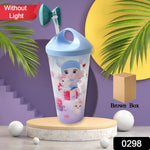 Unicorn Kids Water Bottle with Straw & Spill-Proof Lid (No Light)
