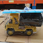 Big Heavy Duty Unbreakable Toy Truck with Sound | Friction Powered Oil-Water Tanker