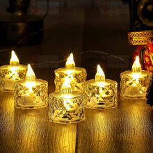 Flameless Acrylic LED Tealight Candles for Festival Decor (24 Pc)