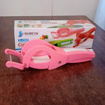 2-in-1 Vegetable & Fruit Cutter with 5-Blade Peeler (1 Pc / Multicolor)