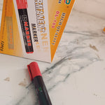 Premium Permanent Red Marker Pen Set (12 Pcs Set)