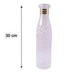 Premium Designer Transparent Water Bottle Set (6 Pc Set 1000 Ml Approx)