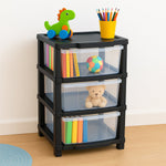 3-Layer Classic Transparent Drawer Storage Organizer