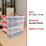 4-Layer Transparent Multipurpose Plastic Storage Box