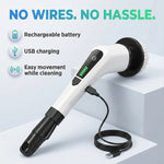 7-in-1 Electric Spin Scrubber Cleaning Brush with Extension Handle (1 Set)