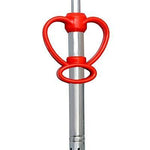 Heart-shaped electric gas lighter with a mild steel body for easy kitchen ignition.