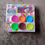 Pack of 6 non-toxic dough clay moulds in 5 different colors