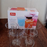 Apex Welcome Plastic Glass Set for Daily Use – Set of 6