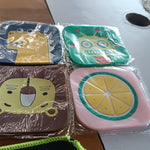 Premium Silicone Drink Coaster (1 Pc, 8×8 cm / Mix Design)