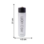 Premium Frosted Glass Water Bottle With Leak Proof Lid (350 Ml)