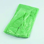 Waterproof disposable raincoat in a folded state