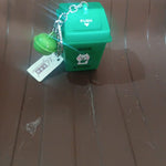 Trash Can Keychain Recycle Can Keyring Novelty Keychain