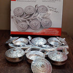 Tree Shape 6 Compartment Mukhwas Dani Serving Tray For Home & Kitchen Use