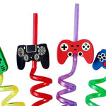 Plastic reusable straws, summer party favors