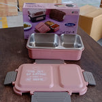 Qunic Stainless Steel Snack Lunch Box (With Small Box)