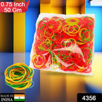 Flexible and reusable nylon rubber bands for stationery and school