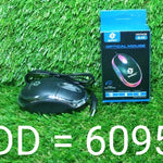 USB optical mouse for computer, emphasizing its precision and design
