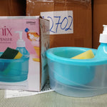 2 in 1 Double Layer Liquid Soap Dispenser with Pump and Sponge