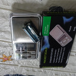 Mini electronic weighing scale with LCD.