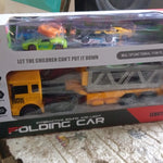 Realistic Long-Haul Toy Vehicle Transport Playset with Lights and Sound