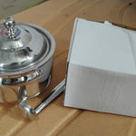 Premium Stainless Steel Ghee Pot (1 Set)