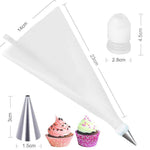 Cake decorating set, 12 pieces, with basting brush.