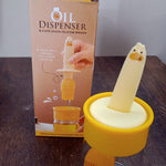 Plastic 2 in 1 Oil Dispenser Bottle with Silicone Basting Brush (1 Set)