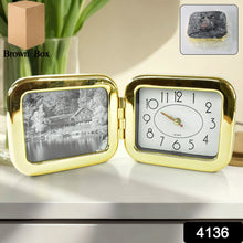Alarm clock with photo frame