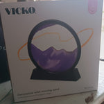 3D Moving Sand Art – Liquid Motion Deep Sea Sandscape with Round Glass Frame (1 Pc)