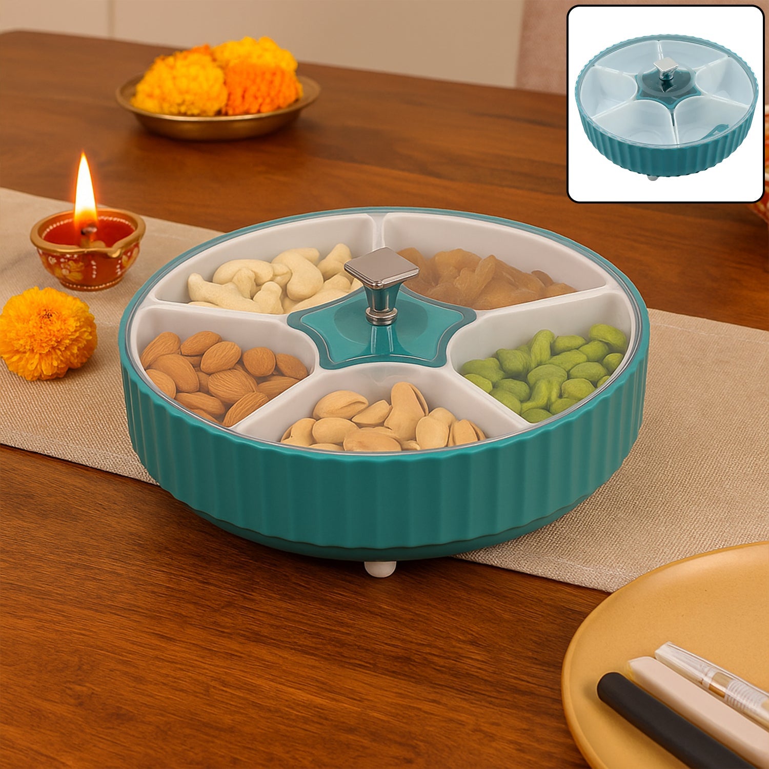 Shop 360° Revolving Spice & Dry Fruit Box | – coreldove.com