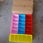 Desktop Storage Organizer Box Set - 5 Grid Compartments (4-Piece)