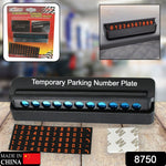 Temporary Car Parking Mobile Number Display with Magnetic Numbers Stickers  (1Pc)