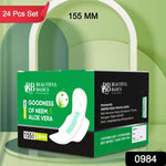 Sanitary Pantyliners with Neem & Aloe Vera – Ultra Thin (24 Pcs)