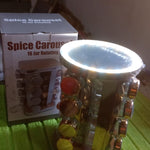 LED Spice Rack Organizer, Rotating Spice Rack  (Golden / 16 Pc / MOQ - 6 pc)