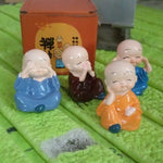4-Piece Baby Buddha Statue Set