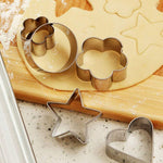 Stainless steel cookie cutter set with various shapes