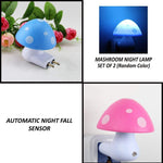 Automatic night light with mushroom design.