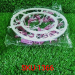 Durable multicolour cloth drying hanger with 18 clips.