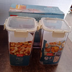 Apex Press N’ Lock Airtight Kitchen Storage Container Set (2Pc/1400ml) Approx