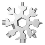 Durable 18-in-1 Snowflake Multi-Tool – Bottle Opener & Screwdriver Wrench Kit
