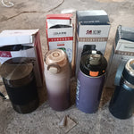 Stainless Steel Water Bottles Approx 600ML (Mix Design & Color / 1 Pc)