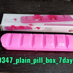7-day pill box for organizing medication.
