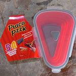 Reusable Expandable Pizza Storage Container with 5 Microwavable Trays