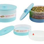 Bean bowl sprout maker by Ganesh, 1800 ml, different perspectives.