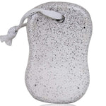 Oval foot scrubber stone with handle