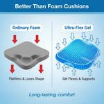 Cushion Seat Flex Pillow, Gel Orthopedic Seat Cushion Pad (Egg Sitter)