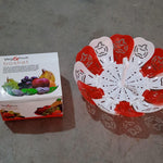 Folding Fruit Basket Hanging Stand – Lotus Shape Tray for Fruits & Vegetables (1 Pc)