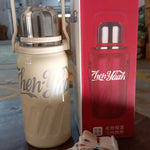 Stainless Steel Vacuum Insulated Water Bottle – Leak Proof Flask with Steel Cup